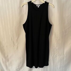 Nine West Women's Size XXL Sweater Dress  Black Ribbed Knit